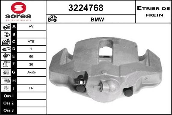 Sera 3224768 - Тормозной суппорт autospares.lv