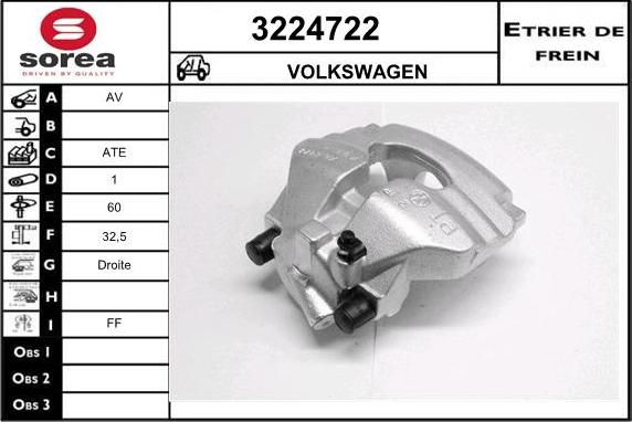 Sera 3224722 - Тормозной суппорт autospares.lv