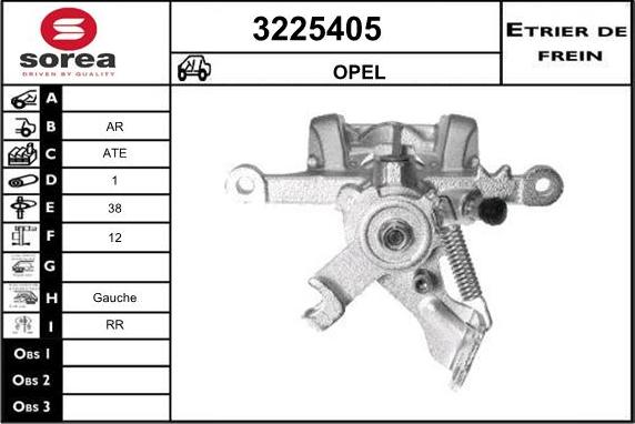 Sera 3225405 - Тормозной суппорт autospares.lv