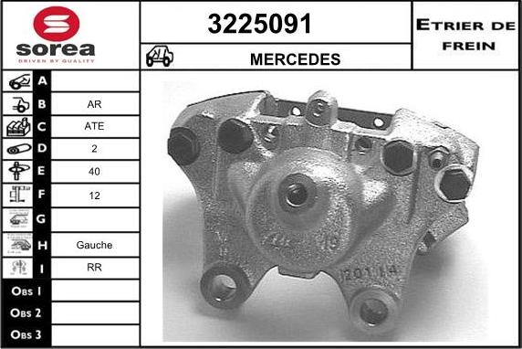 Sera 3225091 - Тормозной суппорт autospares.lv