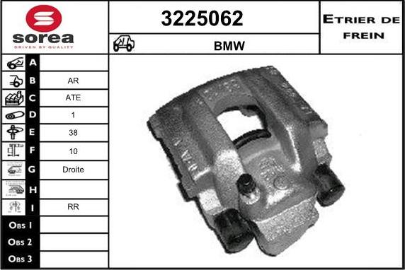 Sera 3225062 - Тормозной суппорт autospares.lv