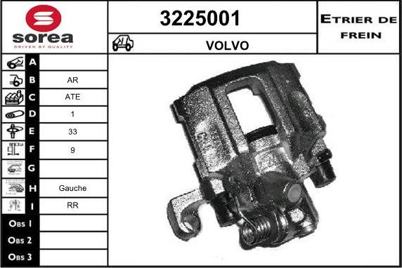 Sera 3225001 - Тормозной суппорт autospares.lv