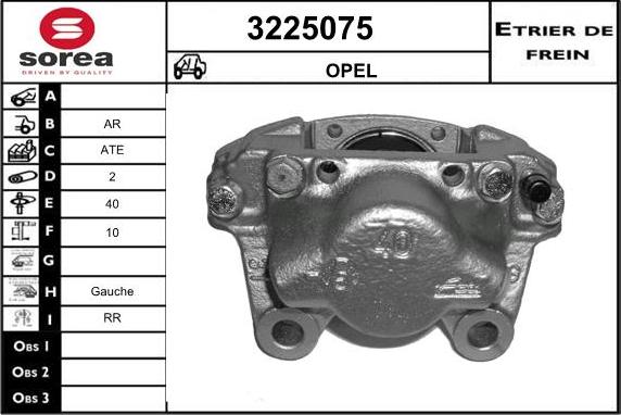 Sera 3225075 - Тормозной суппорт autospares.lv