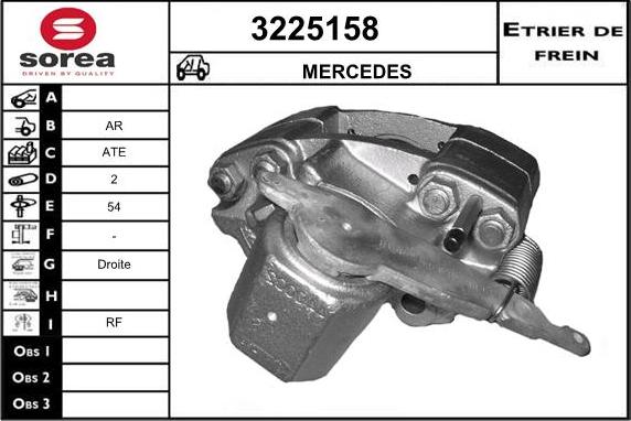 Sera 3225158 - Тормозной суппорт autospares.lv