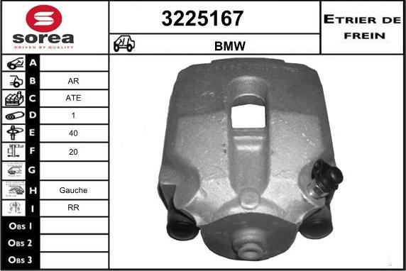 Sera 3225167 - Тормозной суппорт autospares.lv