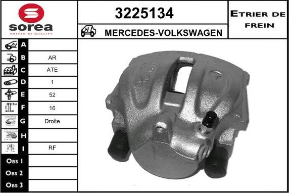 Sera 3225134 - Тормозной суппорт autospares.lv