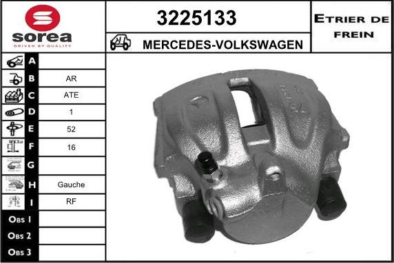 Sera 3225133 - Тормозной суппорт autospares.lv