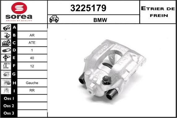 Sera 3225179 - Тормозной суппорт autospares.lv