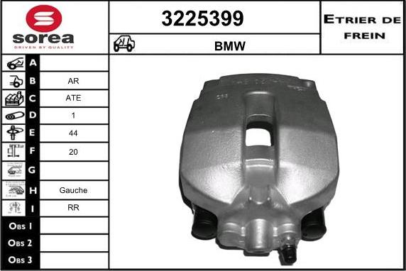 Sera 3225399 - Тормозной суппорт autospares.lv