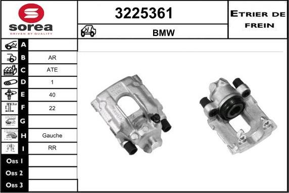 Sera 3225361 - Тормозной суппорт autospares.lv