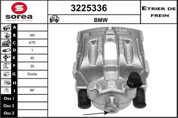 Sera 3225336 - Тормозной суппорт autospares.lv