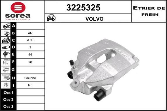 Sera 3225325 - Тормозной суппорт autospares.lv