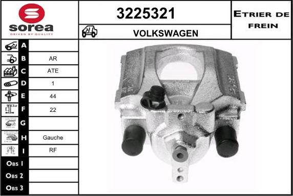 Sera 3225321 - Тормозной суппорт autospares.lv