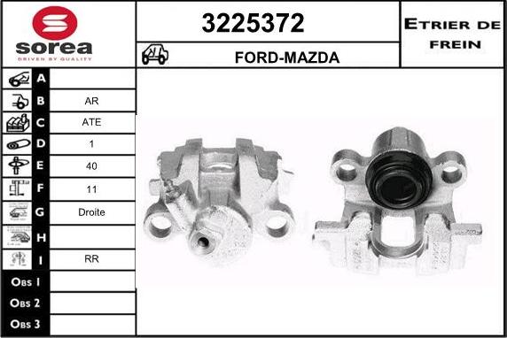 Sera 3225372 - Тормозной суппорт autospares.lv