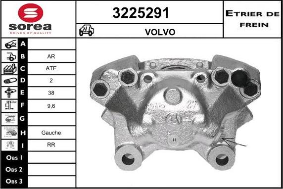 Sera 3225291 - Тормозной суппорт autospares.lv