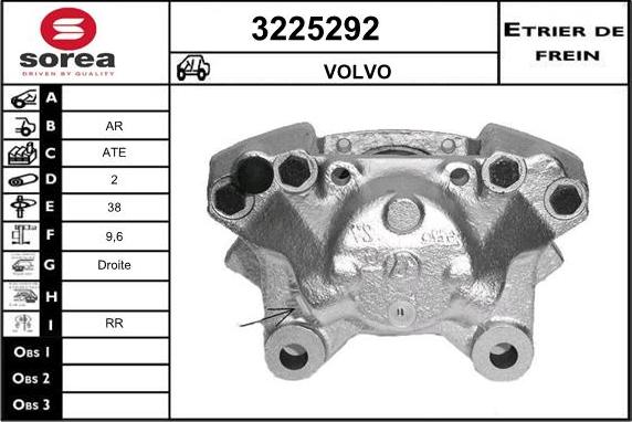 Sera 3225292 - Тормозной суппорт autospares.lv