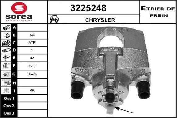 Sera 3225248 - Тормозной суппорт autospares.lv