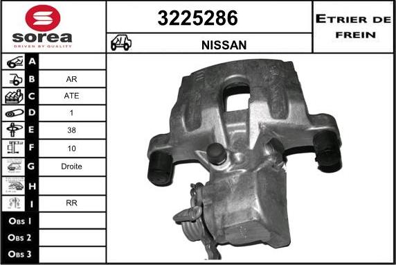 Sera 3225286 - Тормозной суппорт autospares.lv