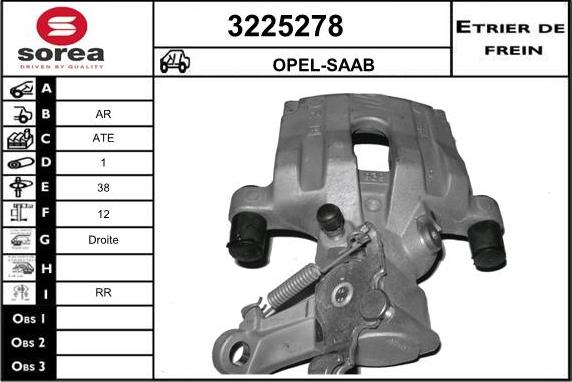 Sera 3225278 - Тормозной суппорт autospares.lv