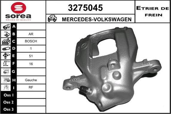 Sera 3275045 - Тормозной суппорт autospares.lv