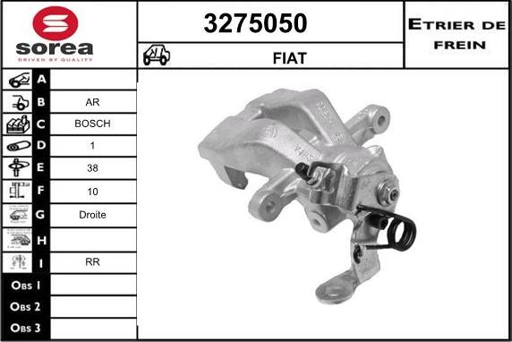 Sera 3275050 - Тормозной суппорт autospares.lv