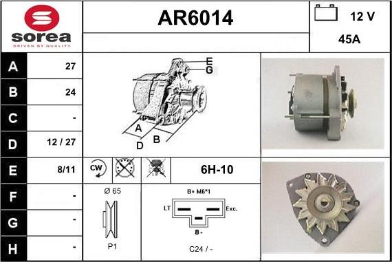 Sera AR6014 - Генератор autospares.lv