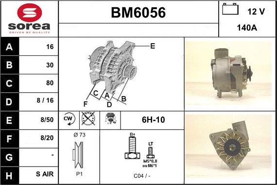 Sera BM6056 - Генератор autospares.lv