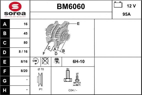 Sera BM6060 - Генератор autospares.lv