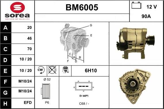 Sera BM6005 - Генератор autospares.lv