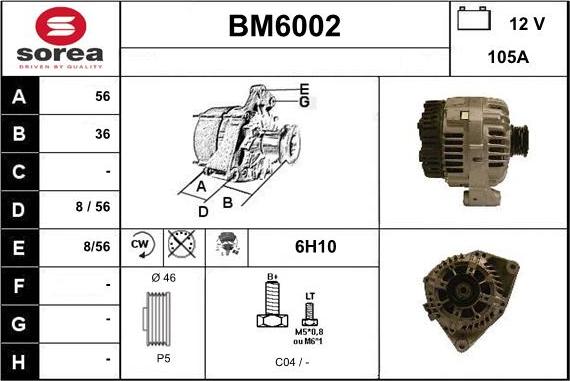 Sera BM6002 - Генератор autospares.lv