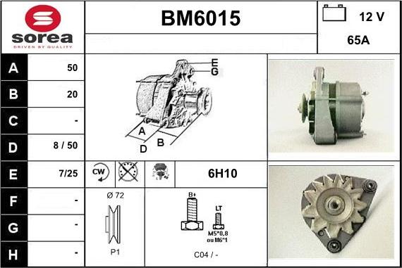 Sera BM6015 - Генератор autospares.lv