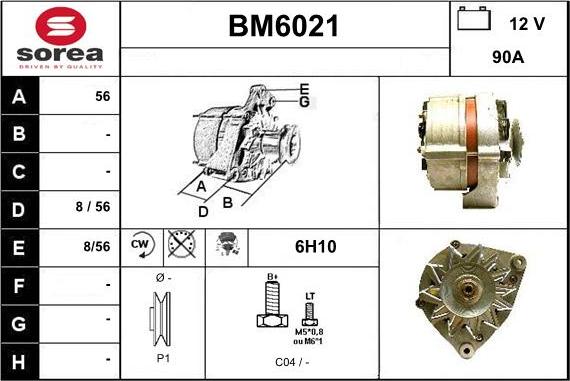 Sera BM6021 - Генератор autospares.lv