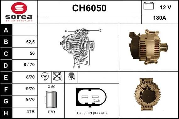 Sera CH6050 - Генератор autospares.lv