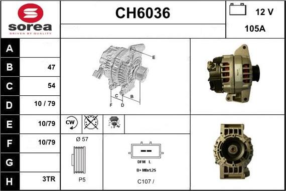 Sera CH6036 - Генератор autospares.lv