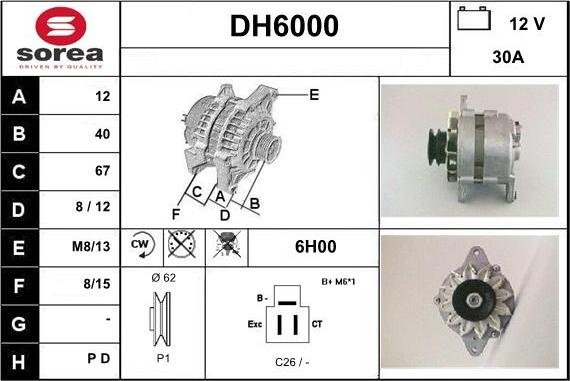 Sera DH6000 - Генератор autospares.lv