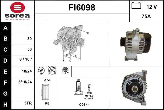 Sera FI6098 - Генератор autospares.lv