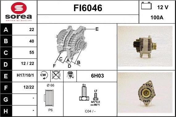 Sera FI6046 - Генератор autospares.lv