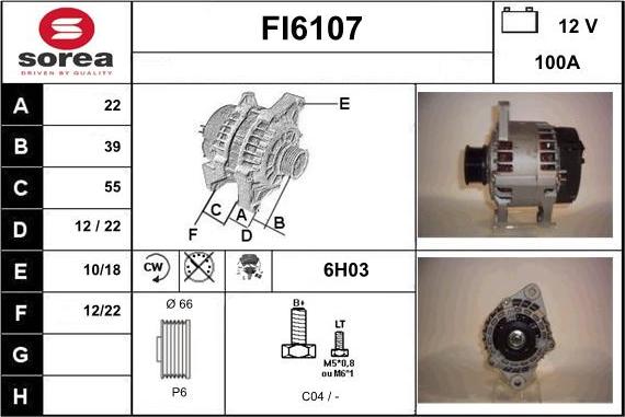 Sera FI6107 - Генератор autospares.lv