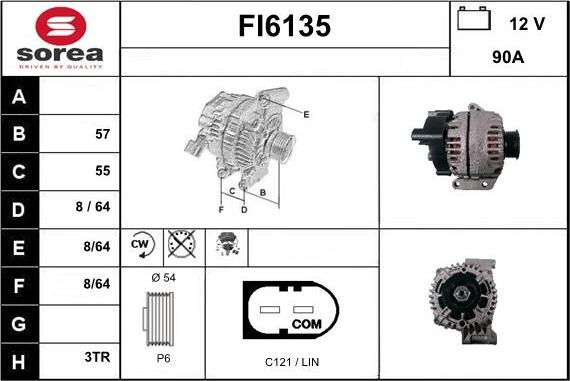 Sera FI6135 - Генератор autospares.lv