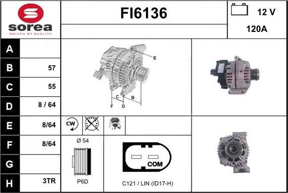 Sera FI6136 - Генератор autospares.lv