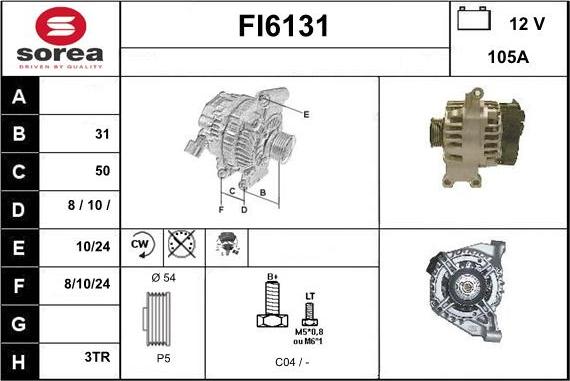 Sera FI6131 - Генератор autospares.lv