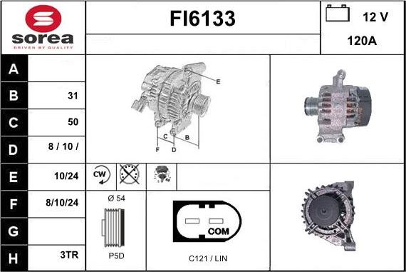 Sera FI6133 - Генератор autospares.lv