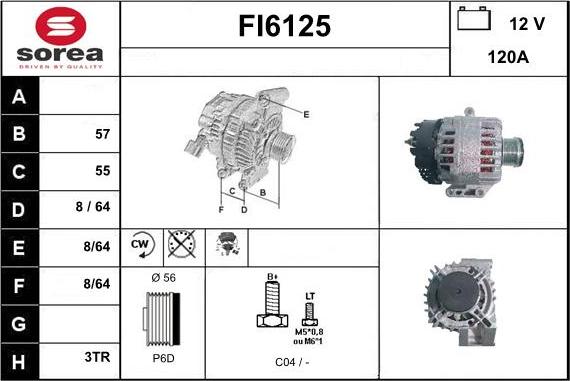 Sera FI6125 - Генератор autospares.lv