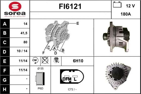 Sera FI6121 - Генератор autospares.lv