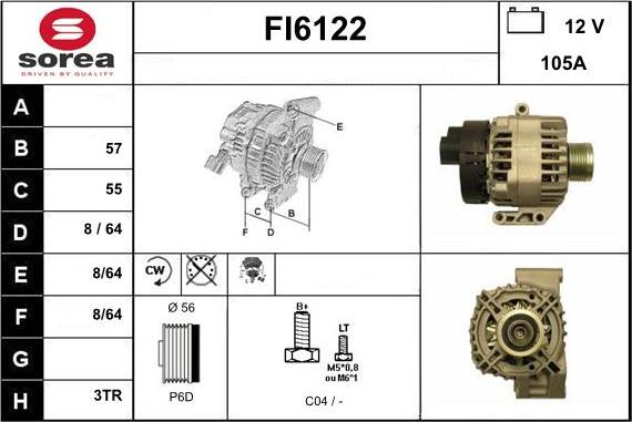 Sera FI6122 - Генератор autospares.lv