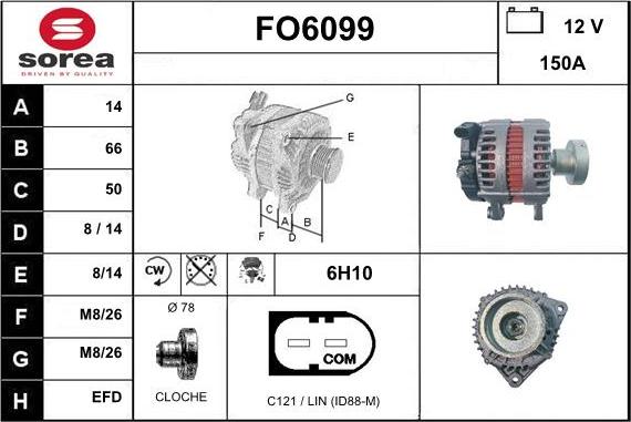 Sera FO6099 - Генератор autospares.lv