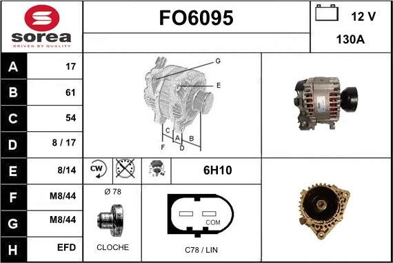 Sera FO6095 - Генератор autospares.lv