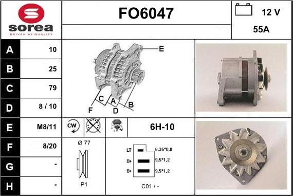 Sera FO6047 - Генератор autospares.lv