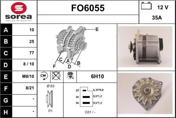 Sera FO6055 - Генератор autospares.lv