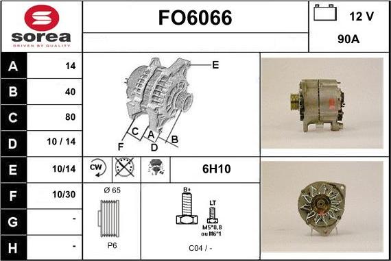 Sera FO6066 - Генератор autospares.lv